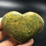 ג'ספר אוושן מנומר ליטוש לב גווני צהוב ירקרק משקל: 111 גרם
