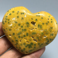 ג'ספר אוושן מנומר ליטוש לב גווני צהוב ירקרק משקל: 113 גרם