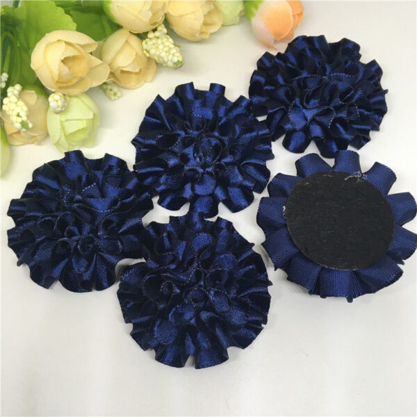 3 פרחים לקישוט אריזה גוון כחול