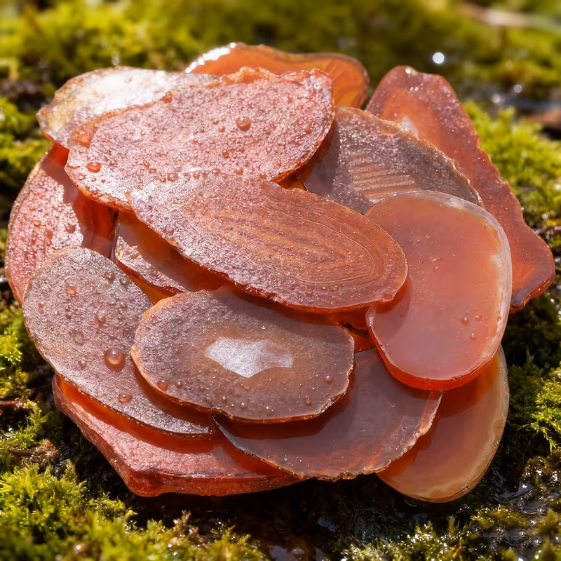 3 יחידות אגט כתום מידה: כ 3*5 ס"מ