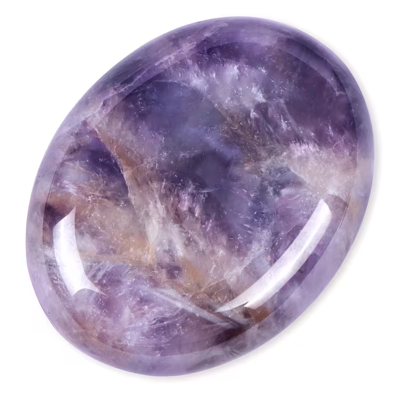 אמטיסט חלוק כאבן מחשבה ומדיטציה מידה: 5*3.5 ס"מ